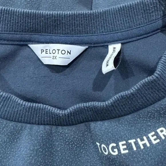 Peloton Elevate Pocket Crewneck Pullover Sweatshirt Navy Women’s 2XL - Picture 3 of 7